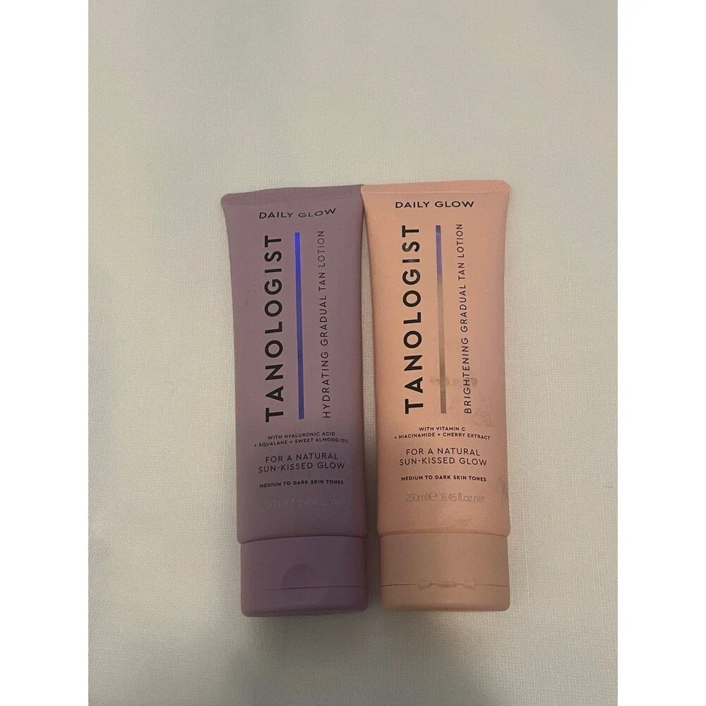 2 new tanologist tanning lotion brightening & hydrating gradual tan